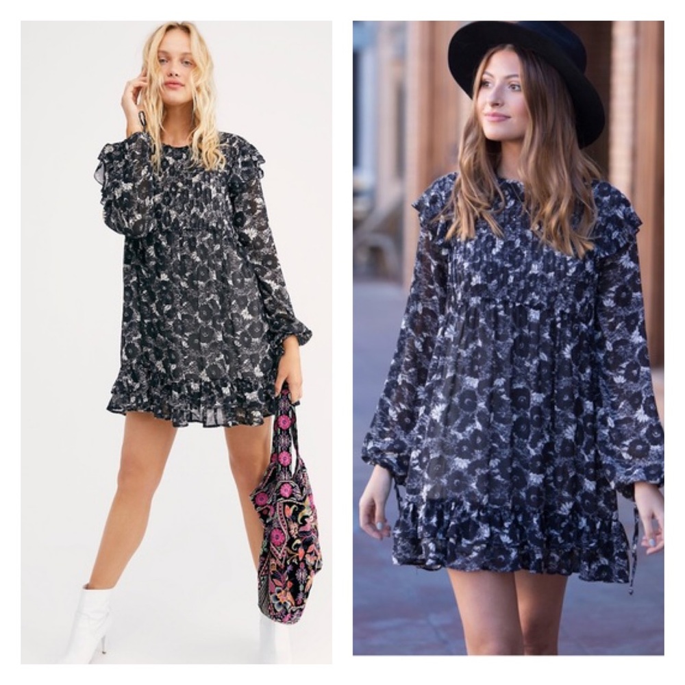 Free People New These Dreams Floral Print - Picture 2 of 10